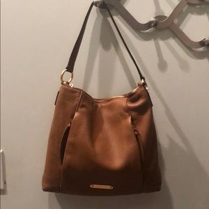 Michael Kors brown leather shoulder purse